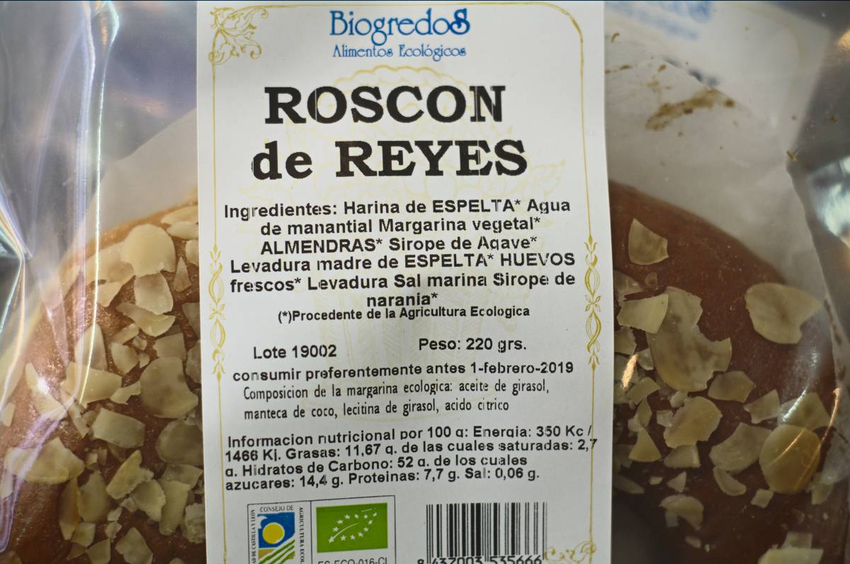 Roscóns de Reis ecolóxicos, sin gluten ou de espelta